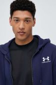 Кофта Under Armour чоловіча колір синій з капюшоном однотонна (3080212)