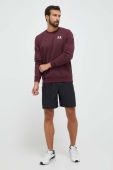 Кофта Under Armour чоловіча колір бордовий з аплікацією