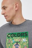 Кофта United Colors of Benetton X Colors чоловіча колір сірий з принтом
