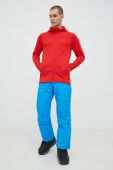 Спортивна кофта Jack Wolfskin Baiselberg чоловіча колір червоний однотонна