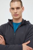 Спортивна кофта Jack Wolfskin Baiselberg чоловіча колір сірий однотонна