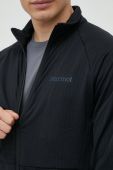 Спортивна кофта Marmot Leconte Fleece чоловіча колір чорний однотонна
