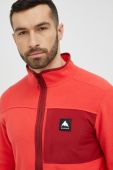 Спортивна кофта Burton Hearth чоловіча колір червоний візерунок