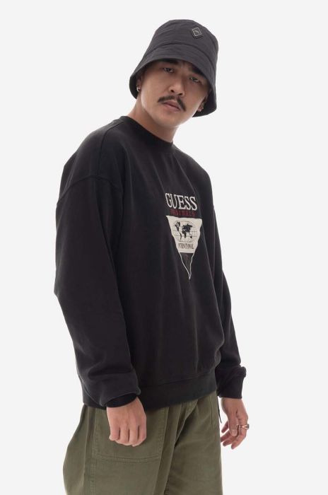 Кофта Guess Originals Go Ryan чоловіча колір чорний з аплікацією M2RQ28.KBJ31-F82G