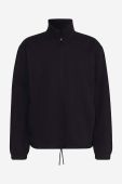 Кофта adidas Originals Adicolor Contempo Half-Zip Crew Sweatshirt чоловіча колір чорний однотонна HK0311-black