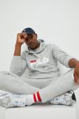 Кофта Fila колір сірий з принтом