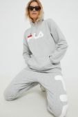 Кофта Fila колір сірий з принтом