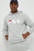 Кофта Fila колір сірий з принтом