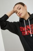 Кофта Champion Xstranger Things колір чорний з принтом (2536732)