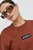 Кофта Kangol unisex колір коричневий з аплікацією