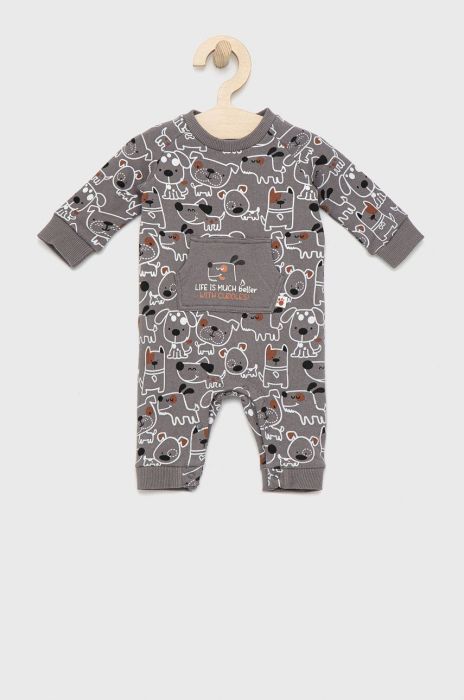 Birba&Trybeyond Бавовняний ромпер для немовлят колір сірий