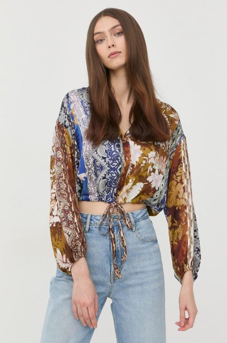 Сорочка Guess жіноча relaxed колір барвистий (2436362)