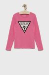 Дитячий лонгслів Guess колір рожевий (2603959)
