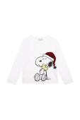 Дитячий бавовняний лонгслів Marc Jacobs X The Peanuts колір білий (2742856)