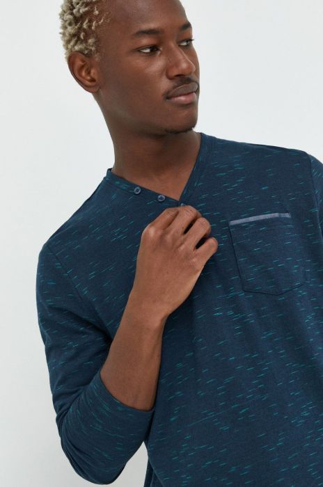 Лонгслів Tom Tailor чоловічий колір зелений візерунок