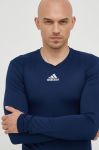 Лонгслів для тренувань adidas Performance колір синій однотонний