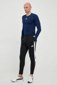 Лонгслів для тренувань adidas Performance колір синій однотонний