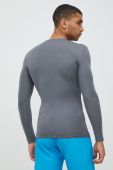 Лонгслів для тренувань Reebok Workout Ready колір сірий однотонний