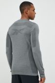 Лонгслів для тренувань Reebok United By Fitness MyoKnit колір сірий візерунок