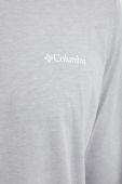 Лонгслів Columbia чоловічий колір сірий з принтом