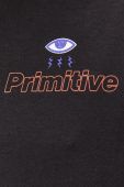 Бавовняний лонгслів Primitive колір чорний візерунок