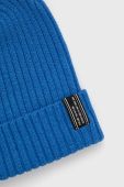 Дитяча шапка Name it з товстого трикотажу колір блакитний
