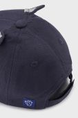 Дитяча бавовняна кепка Mayoral колір синій візерунок