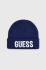 Дитяча шапка Guess колір синій з тонкого трикотажу (2803892)