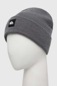 Дитяча шапка Quiksilver колір сірий з товстого трикотажу