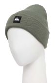 Дитяча шапка Quiksilver колір зелений з товстого трикотажу