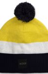 Дитяча бавовняна шапка BOSS колір жовтий