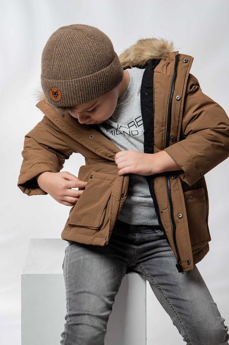 Дитяча шапка Jamiks колір коричневий (2595046)