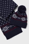 Дитяча шапка і шарф Birba&Trybeyond колір синій