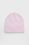 Шапка Only колір фіолетовий з товстого трикотажу