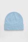 Шапка Only з товстого трикотажу колір блакитний