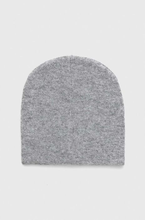 Шапка Only колір сірий з тонкого трикотажу (2849730)