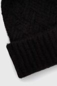 Шапка з домішкою вовни Only колір чорний з товстого трикотажу (2836133)