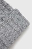 Шапка Only колір сірий з товстого трикотажу