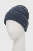 Шапка Tom Tailor з товстого трикотажу колір блакитний
