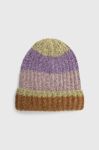 Шапка Pieces колір фіолетовий (2829407)