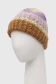 Шапка Pieces колір фіолетовий (2829407)