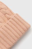 Шапка Pieces колір помаранчевий з товстого трикотажу