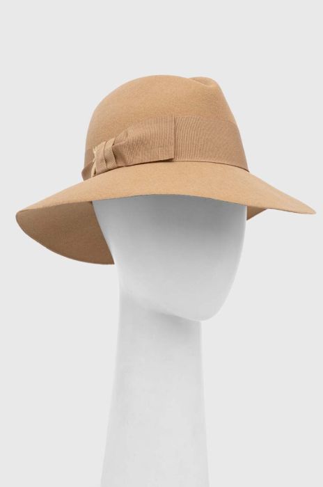 Вовняний капелюх Patrizia Pepe колір бежевий вовна (3376322)