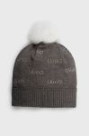 Шапка Liu Jo колір сірий з тонкого трикотажу (2700884)