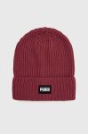 Шапка Puma колір фіолетовий з тонкого трикотажу (2840193)