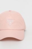 Кепка Guess колір рожевий з аплікацією (2608099)