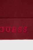 Шапка Guess колір бордовий
