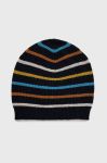 Шапка з домішкою вовни United Colors of Benetton з тонкого трикотажу колір барвистий (2631829)
