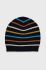 Шапка з домішкою вовни United Colors of Benetton з тонкого трикотажу колір барвистий (2631829)