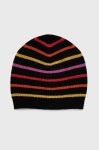 Шапка з домішкою вовни United Colors of Benetton з тонкого трикотажу колір барвистий (2631830)